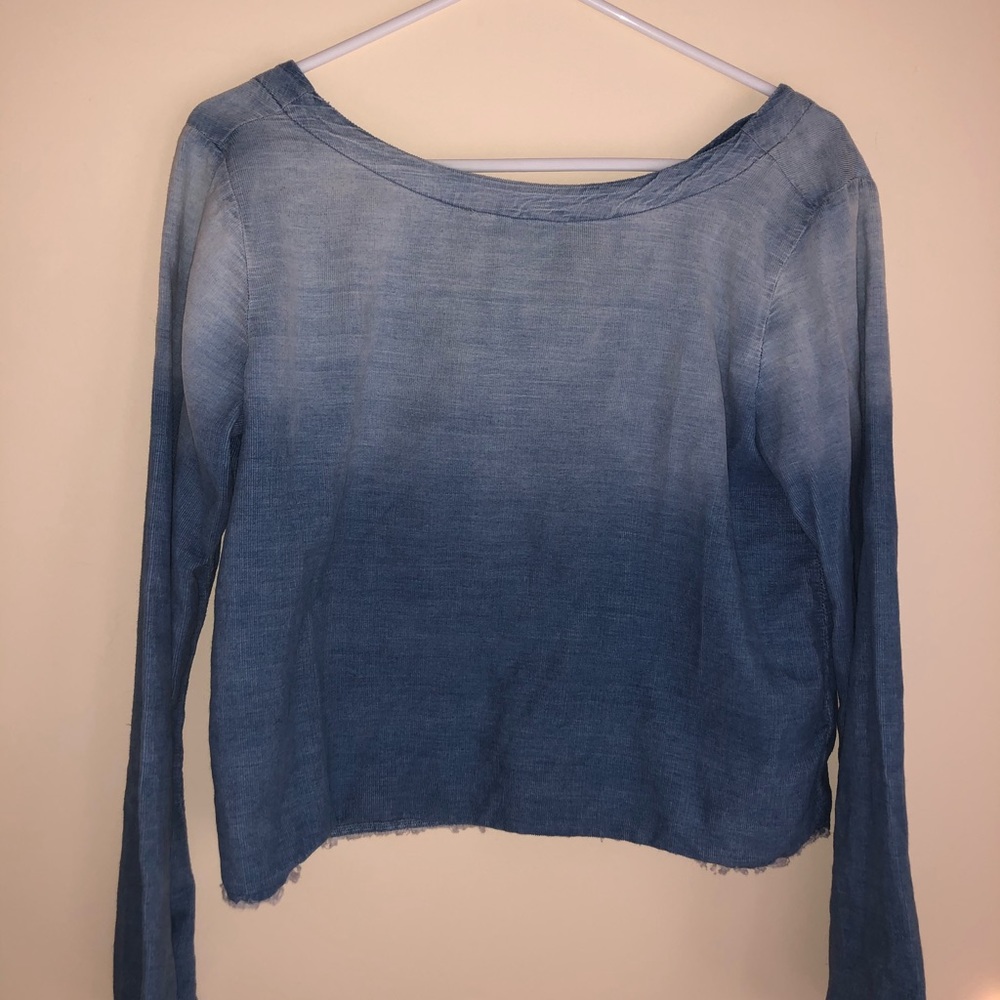 Jean-looking long sleeve shirt